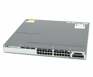 Cisco Catalyst WS-C3750X-24T-E V04 24ポート1000BASE-T 4ポートSFPスロット増設 C3750E-UNIVERSALK9-M Ver.15.0(2)SE3 設定初期化済