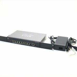 CISCO SG300-10MP V02 10ポート1000BASE-T搭載 L3スイッチ F/Wバージョン 1.1.2.0 ラッキングブラケット装着済 設定初期化済の画像1