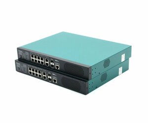 【2台セット】Panasonic Switch-M8eGPWR+ 8ポート1000BASE-T PoE+対応 2ポート1000BASE-T L2スイッチ VLAN等対応 設定初期化済