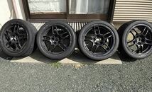 BCNR33 スカイラインGT-R中古 鍛造 純正アルミホイール4本 17×9J+30 114.3-5H ADVAN A050 255/40R17オマケ R32 R33_画像1