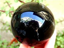 AAA級【魔除け】天然モリオン黒水晶丸玉178C1-42C24Z_画像4