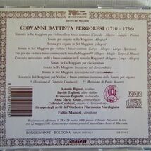 【BONGIOVANNI】ペルゴレージ「室内楽曲集」ファビオ・マエストリ＆ビゴンジ/タグリオーニほか　1990年　曲目は説明欄_画像2
