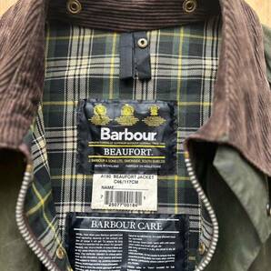 バブアー ビューフォート Barbour Beaufort ビンテージ 46 ビッグサイズ オイルドジャケットの画像4