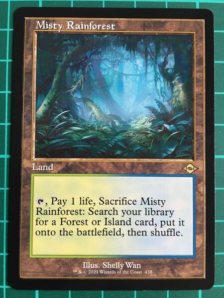 MTG 旧枠 霧深い雨林 Misty Rainforest MH2 土地R 英語版