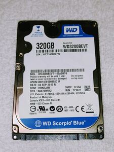 Western WD3200BEVT 320GB 内臓HDD 2.5インチ