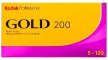 [2024-6期限] GOLD200 ブローニー120【5本入】Kodak カラーネガフィルム ISO感度200【即決】コダック CAT 107-5597★0041771075590 新品_画像2