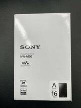 新品未開封 SONY ソニー◆ハイレゾ対応 ウォークマン 16GB◆NW-A105(B) ブラック 24年3月購入 メーカー1年保証_画像1