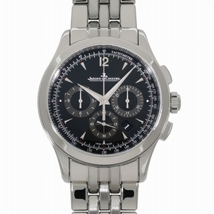 ジャガールクルト マスター クロノグラフ Q1538171 ブラック メンズ 中古 送料無料 腕時計