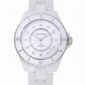 シャネル J12 ホワイトセラミック 12Pダイヤ H5705 新品 メンズ（男性用） 送料無料 腕時計