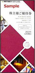 ◆08-01◆【新 33枚綴り/5000株】東急不動産 株主優待冊子 1冊-B◆