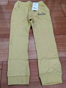 Combimini gauze knitted long pants 110cm new shortage of stock yellow color 