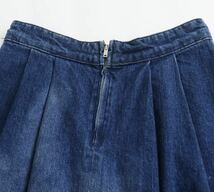 vintage ヴィンテージ レトロ デニム ロング フレアスカート ボトムス Sサイズ レディース★ZARA 好きな方に★2024 春新作 新品未使用★_画像8