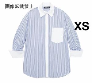 vintage ヴィンテージ レトロ ストライプ 柄 シャツ ブラウス トップス XSサイズ レディース★ZARA 好きな方に★2024 春新作 新品未使用★