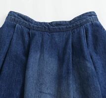 vintage ヴィンテージ レトロ デニム ロング フレアスカート ボトムス Sサイズ レディース★ZARA 好きな方に★2024 春新作 新品未使用★_画像3