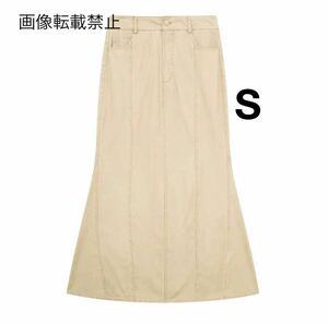 vintage ヴィンテージ レトロ ロング フレアスカート ボトムス Sサイズ レディース★ZARA 好きな方に★2024 S/S 春新作 新品未使用★