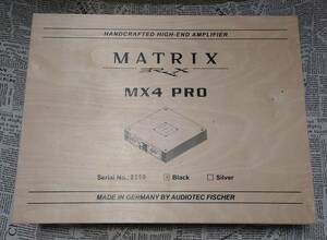 [ new same goods ]BRAX Matrix MX4 PRO Black autographed 