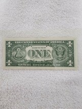 ★希少★　アメリカ　スターノート　ブルーシール　１９５７年 　外国紙幣　Dollar　１ドル_画像5