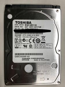 使用時間 6024時間 正常 TOSHIBA MQ01ABD100 1000GB 1TB n20240328-15