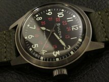 ブローバ アーカイブシリーズ ミリタリー BULOVA Military 98A255 美品(ほぼ未使用) 自動巻(手巻付) メカニカル 時計 定価45,000円_画像1