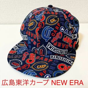 広島東洋カープ NEW ERA ニューエラ コラボ CARPロゴキャップベースボールキャップ 帽子 総柄 【TAA-110】