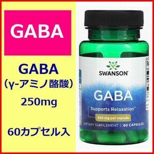 GABAgyaba Gamma amino . acid 250mg 60 Capsule -stroke less suppression . nerve .. material supplement health food Swanson