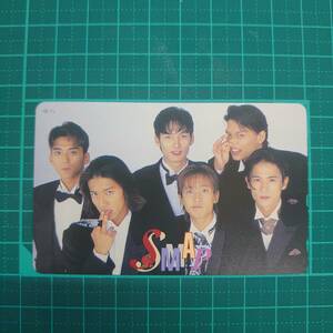 ＃3449I【未使用　テレカ　50度　SMAP/スマップ　6人 　旧メンバー 　美品　保管品】