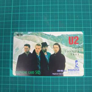 ＃3531L【未使用　テレカ　50度　NOT FOR SALE/非売品　U2　アルバムタイトル「THE JOSHUA TREE」　美品　保管品】