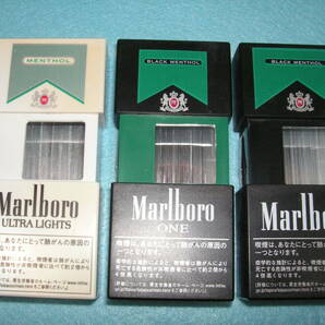 【ラスト】携帯灰皿 Marlboroマルボロ 未使用３種３個セット（メンソール・ONE ブラックメンソール・ブラックメンソール） その③の画像1