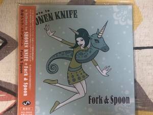 ★未開封★CD　a tribute to SHONEN KNIFE/少年ナイフ「Fork&spoon」甲本ヒロト 真島昌利 DMBQ ズボンズ　japan mint obi kami jacket