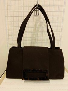 【未使用美品】LANVIN ランバン　トートバッグ　 ハンドバッグ ブラウン系