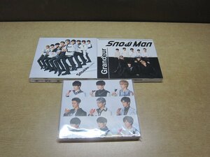 【CD+DVD】《3点セット》Snow Man / Grandeur[通常盤(初回仕様)・初回限定盤A・初回限定盤B]