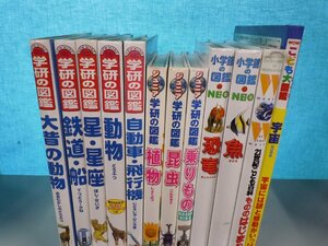 【図鑑】《まとめて12点セット》学研の図鑑/小学館の図鑑NEO/大昔の動物/鉄道・船/乗り物/恐竜/昆虫 他