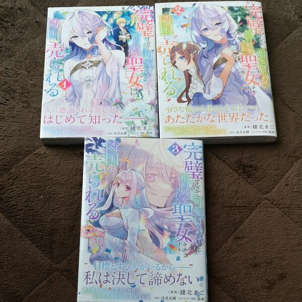 完璧すぎて可愛げがないと婚約破棄された聖女は隣国に売られる　1巻～3巻　帯付♪