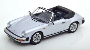 3/30までの大特価50％OFF!!【KKスケール】 1/18 ポルシェ 911 カレラ 3.2 カブリオレ 250.000 Anniversary 1988 silver [KKDC180712]