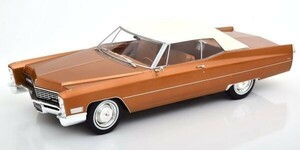 大特価50％OFF!!【KKスケール】 1/18 キャデラック デビル with Softtop 1967 goldbrown-metallic [KKDC180317]★未開封新品！