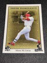 1998 UD SHEER DOMINANCE 0911/2000 MARK McGWIRE マーク・マグワイア_画像1