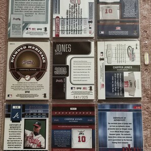 2001 2004 DONRUSS PLAYOFF LEAF JERSEY CHIPPER JONES チッパー・ジョーンズ ジャージ9枚セット 23/50 74/93 100枚 150枚限定の画像10