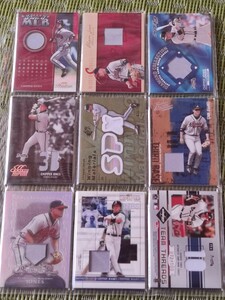 2001 2007 DUNRUSS TOPPS UD PLAYOFF 072/100 ジャージ JERSEY 9枚セット シリアル多数 CHIPPER JONES チッパー・ジョーンズ