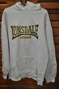 旧ロゴ LONSDALEパーカー グレーSIZE L