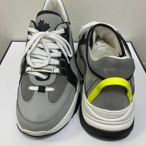 【定価9.5万超】ディースクエアードDSQUARED2/43(27.5-28.0cm)/イタリア製スニーカーLace Up Low Top Sneakers Bumpy 551新品未使用の画像5