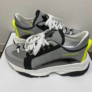 【定価9.5万超】ディースクエアードDSQUARED2/43(27.5-28.0cm)/イタリア製スニーカーLace Up Low Top Sneakers Bumpy 551新品未使用の画像3