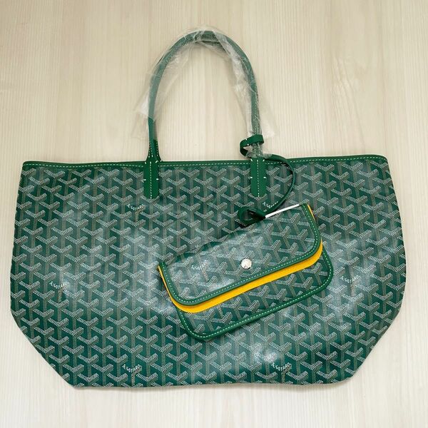 GOYARD 激レア　サンルイ　PM グリーン　緑　新品　本物　ゴヤール　メンズ　レディース　ユニセックス　トートバッグ