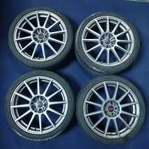 平成18年 レガシィ B4 tuned by STI BL5 後期 純正 アルミホイール タイヤ 4本セット 5穴 225/40R18 中古 即決_画像1