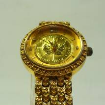 ロイヤルモントレス（ROYAL MONTRES）メープルリーフコイン金貨1/20OZ　クオーツ時計（ジャンク）_画像5