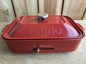 BRUNO コンパクトホットプレート BOE021 カラー：レッド
