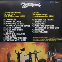 ホワイトスネイク ライヴ イン・ザ・ハート・オブ・ザ・シティ Whitesnake Live ... In The Heart Of The City_画像2