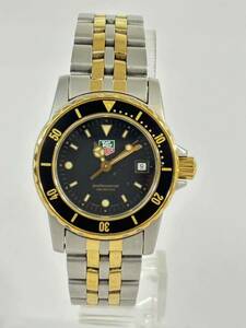 稼働品　TAG HEUER　タグホイヤー　腕時計　クオーツ　シルバー　ブラック　ゴールド　WD1420-G-20 Professional プロフェッショナル　200
