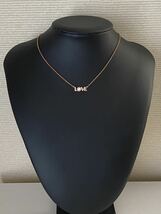 SWAROVSKI スワロフスキー LOVE ネックレス パール 【b412133】_画像2