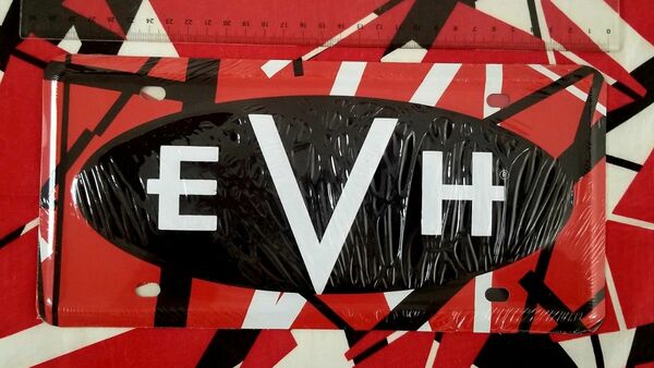 ヴァンヘイレン【EVH LOGO LICENSE PLATE】オフィシャル　ライセンスプレート　新品・未開封品