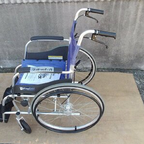 TS-24-0219-01 【カワムラサイクル】 洗浄整備済自走式車椅子 ふわりす 【KF22-40SB】の画像6